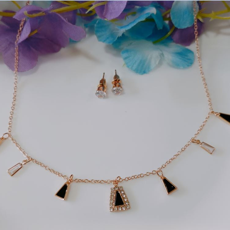 Silver/Gold/Rose Gold Plated Choker Necklace