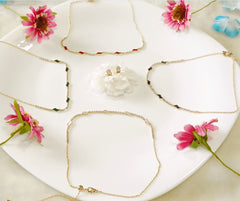 Silver/Gold/Rose Gold Plated Choker Necklace-NK 2468