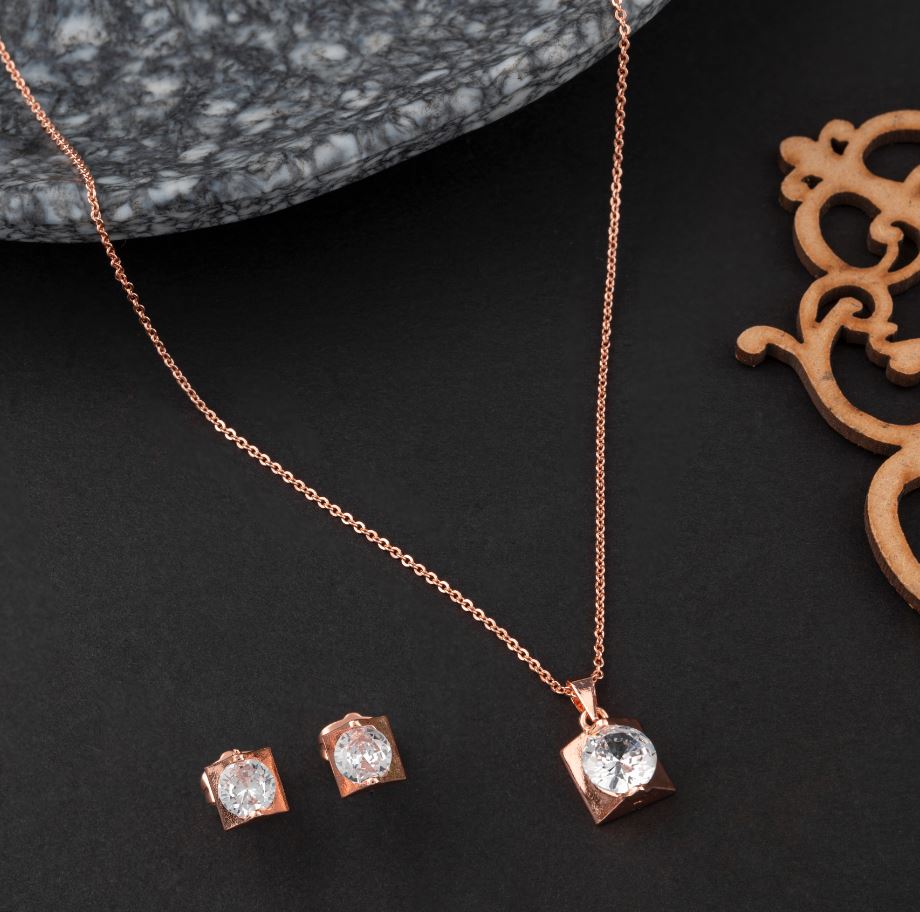Square Shaped CZ   Set