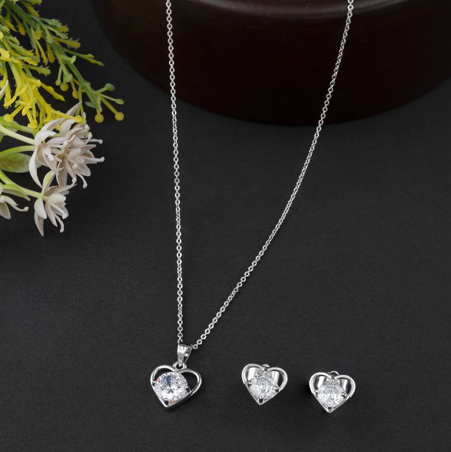 Heart Shaped CZ  Set