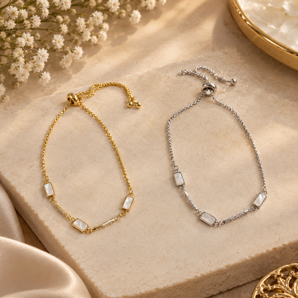 Korean Gold/Silver Plated Adjustable Bracelet