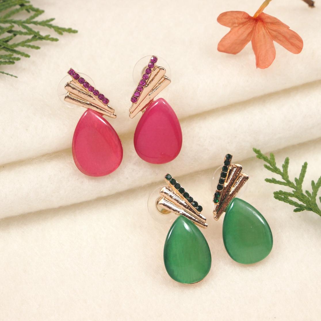Gold Plated Western Earring ( pack of 6 )