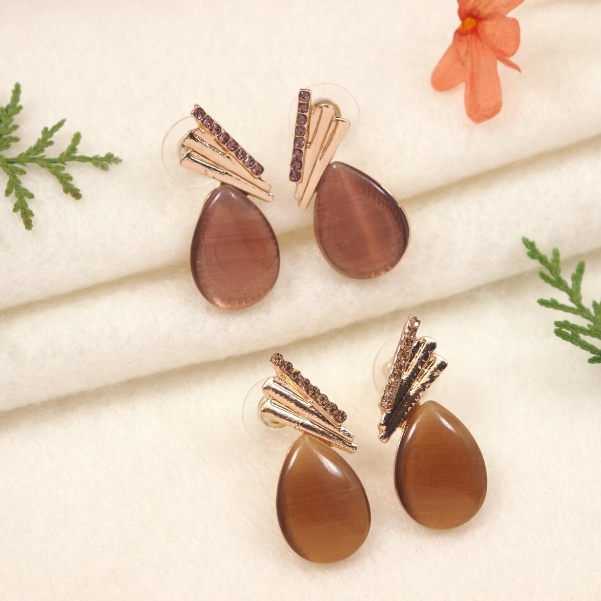 Gold Plated Western Earring ( pack of 6 )
