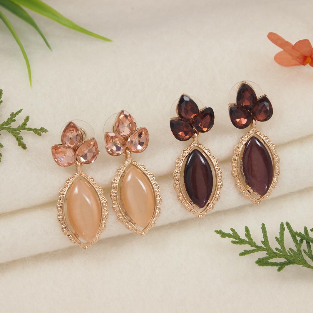Gold Plated Western Earring ( pack of 6 )
