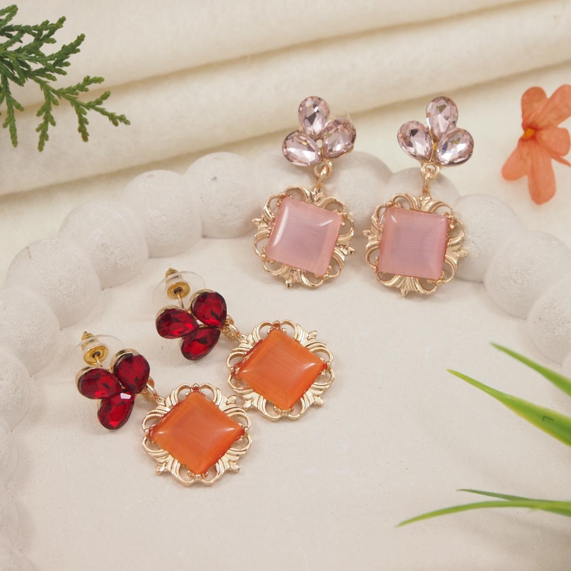 Gold Plated Western Earring ( pack of 6 )