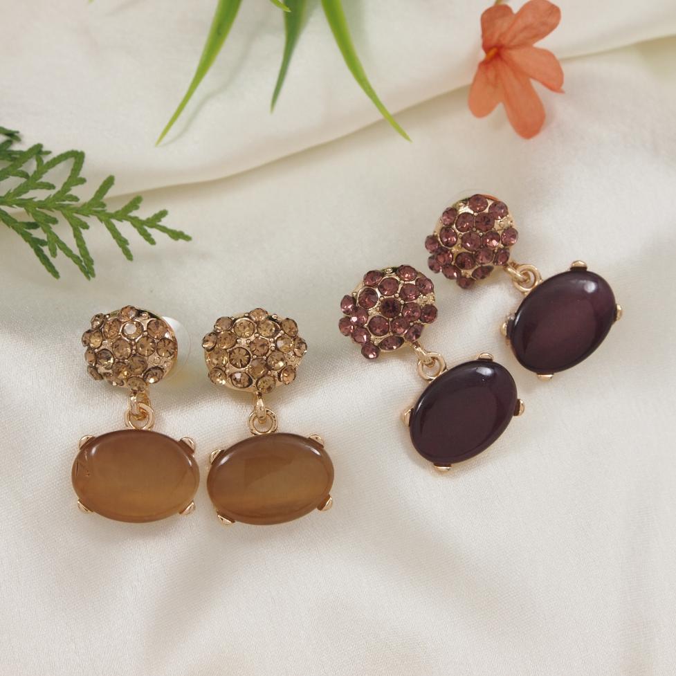Gold Plated Western Earring ( pack of 6 )