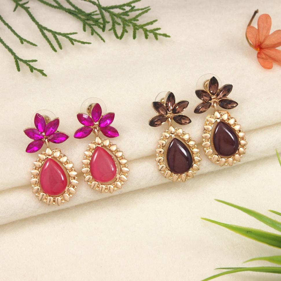 Gold Plated Western Earring ( pack of 6 )