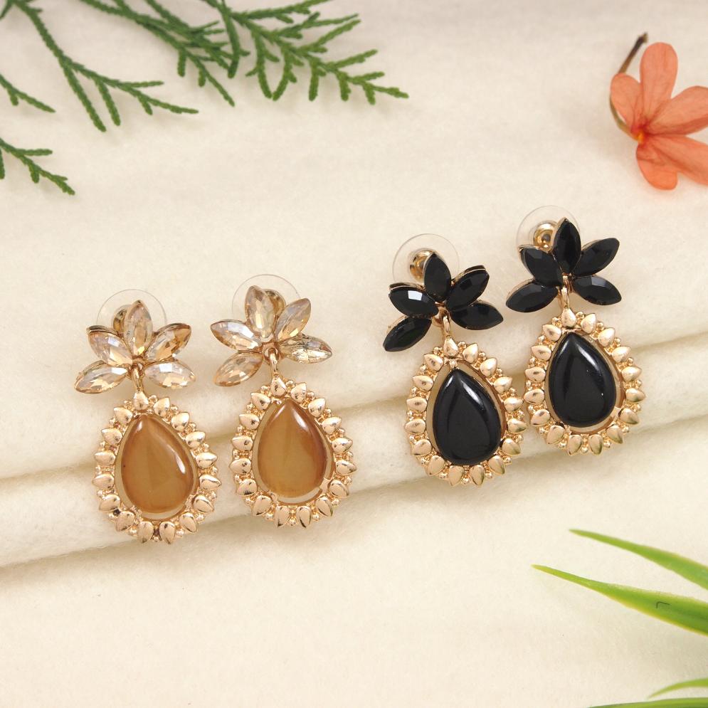 Gold Plated Western Earring ( pack of 6 )