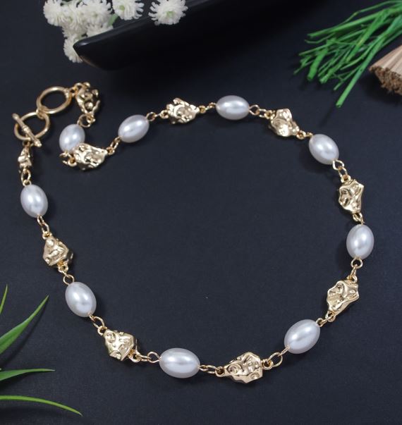 Interlinked Pearl Necklace - PERNK 5497