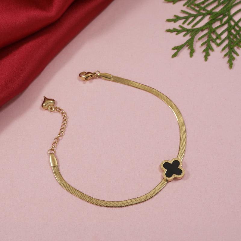 Stainless Steel clover Bracelet