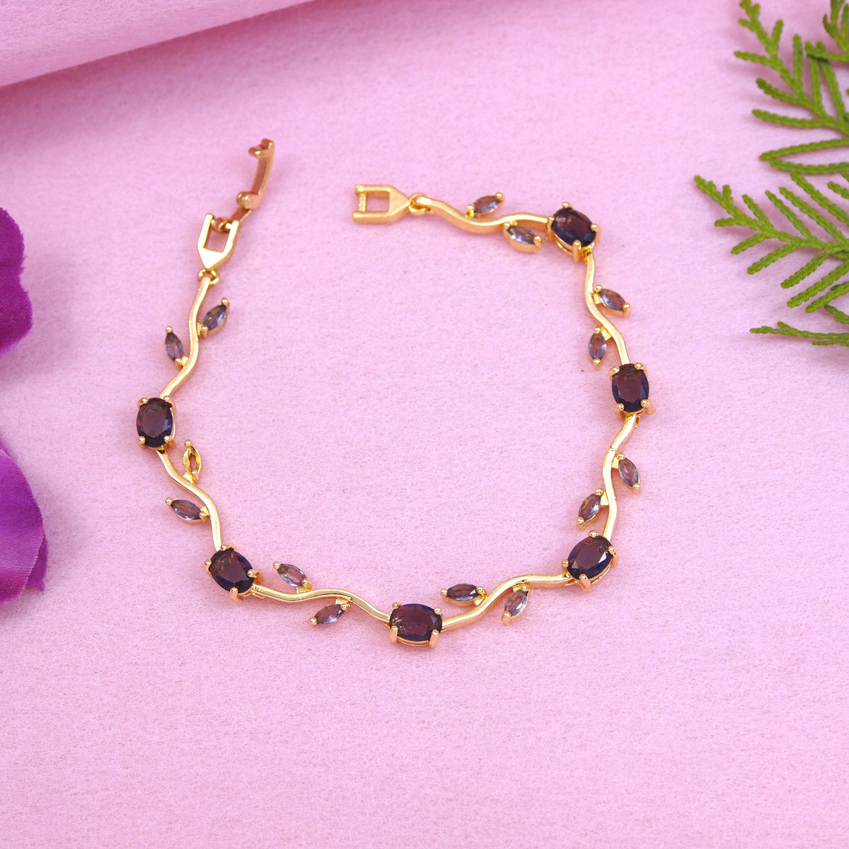 Tulip Stainless Steel Bracelet(PACK OF 3)