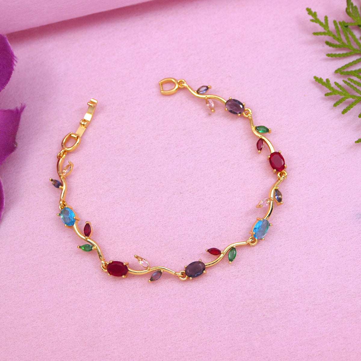 Tulip Stainless Steel Bracelet(PACK OF 3)