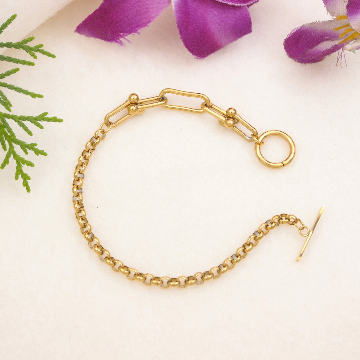 Stainless Steel Bracelet ( pack of 3 )