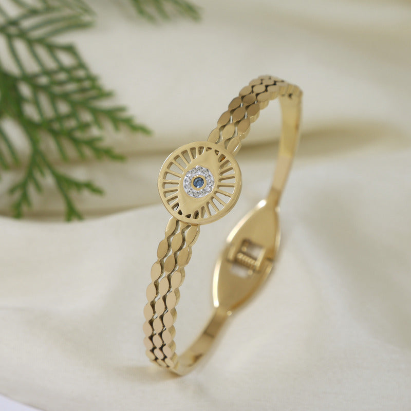 Stainless Steel Evil Eye Kada