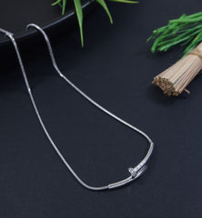 Stainless Steel Nail Pendent Necklace  - STNK 5485