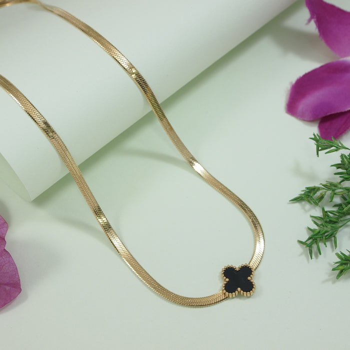 Stainless Steel Clover Pendent Necklace