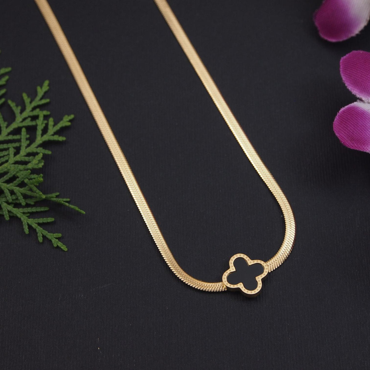 Stainless Steel Gold Plated Necklace