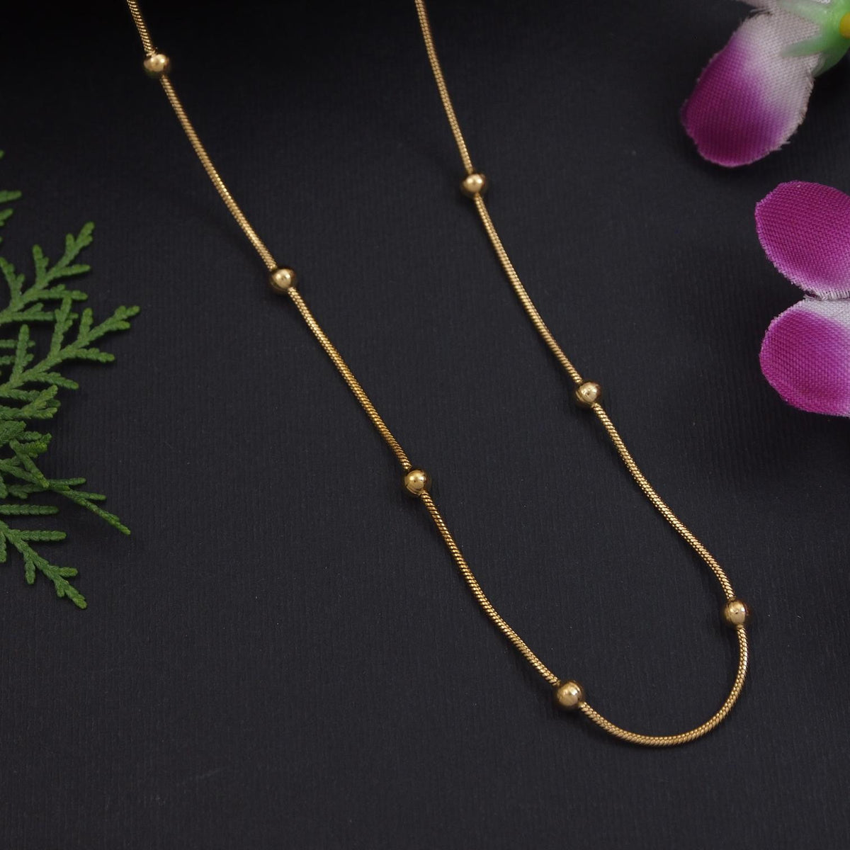 Stainless Steel Gold Plated Necklace