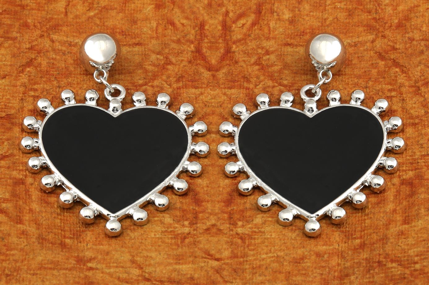 Gold / Silver Plated Heart Shaped Drop Earring- WER97