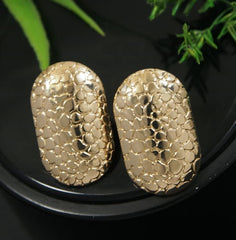 Gold/Silver Plated Oval Stud Western Earring -  WER 4706