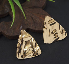 Gold/Silver Plated Trangle Stud Western Earring -  WER 4711