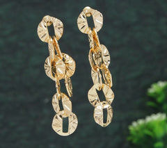 Gold/Silver Plated Chain Link Western Earring -  WER 4724