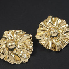 Gold/Silver Plated Cap Flower Stud Western Earring -  WER 4726