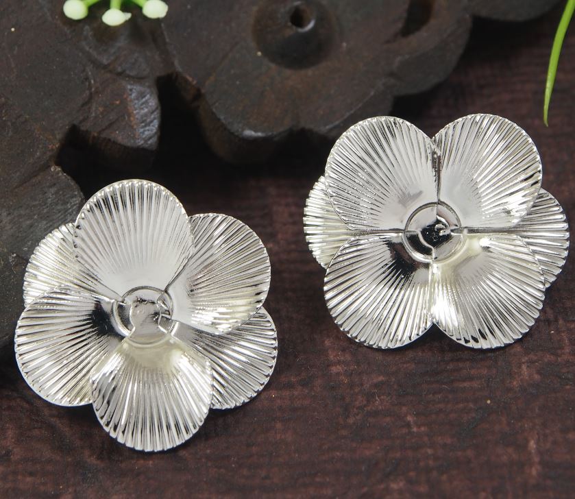 Gold/Silver Plated Spring Mini Flower Stud Western Earring.-  WER 4731