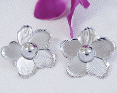 Gold/Silver Plated Small Flower Stud Western Earring-  WER 4733