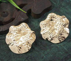 Gold/Silver Plated Leaf Shaped Stud Western Earring -  WER 4735