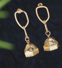 Gold/Silver Plated Geometric Western Earring -  WER 4738