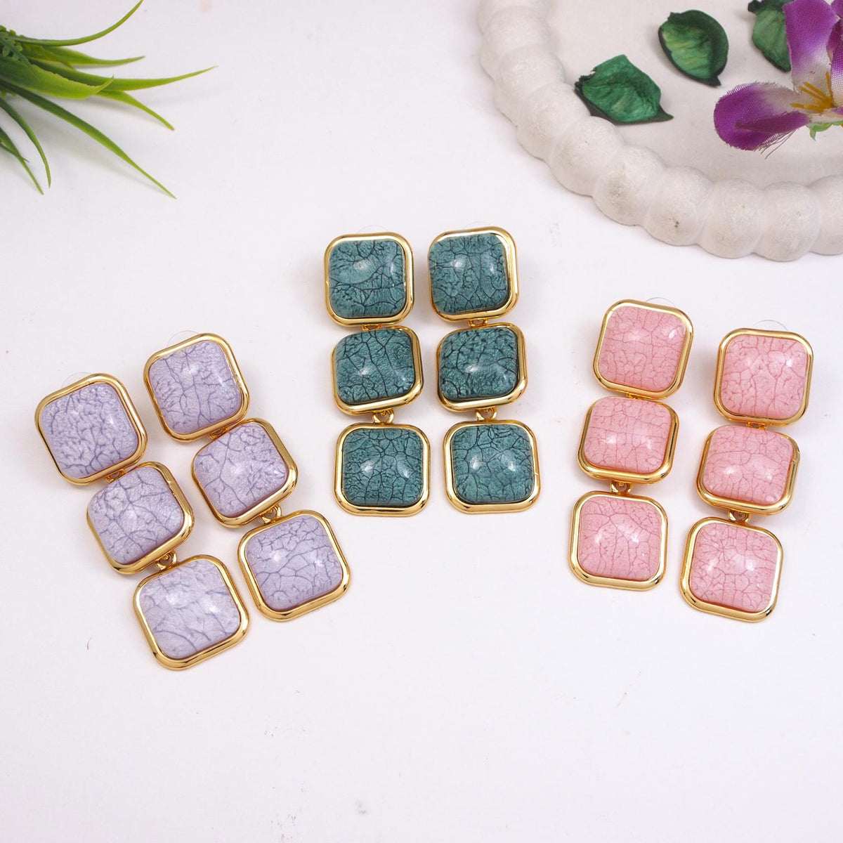 Gold Plated Western Earring ( pack of 6 )