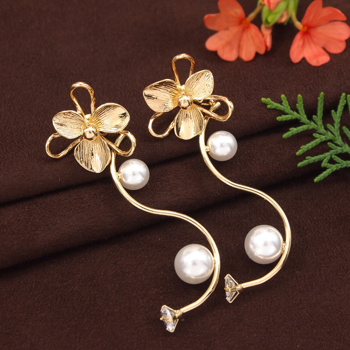 Gold Plated Western Earring ( pack of 6 )