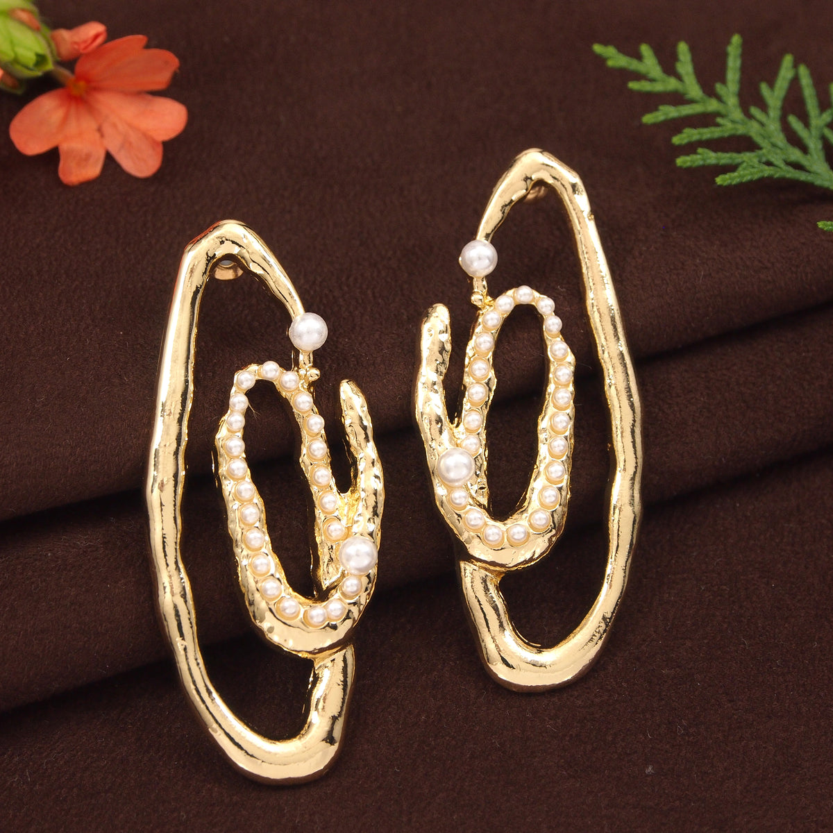 Gold Plated Western Earring ( pack of 6 )