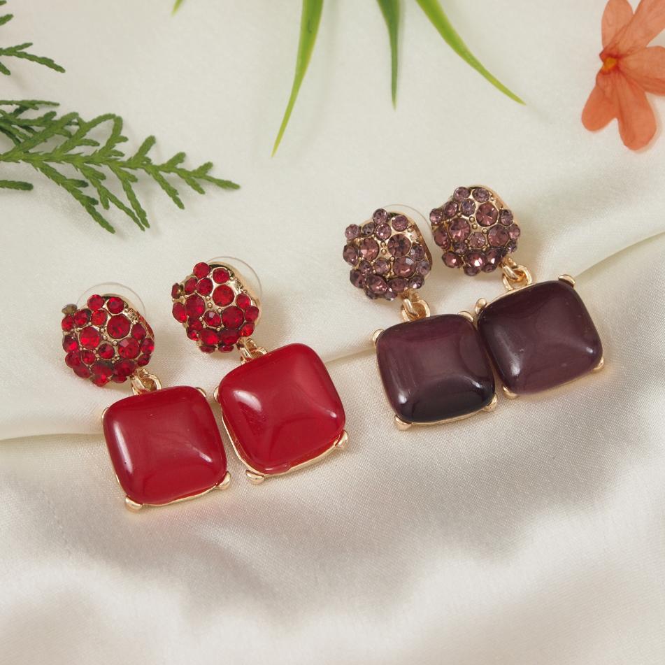 Gold Plated Western Earring ( pack of 6 )