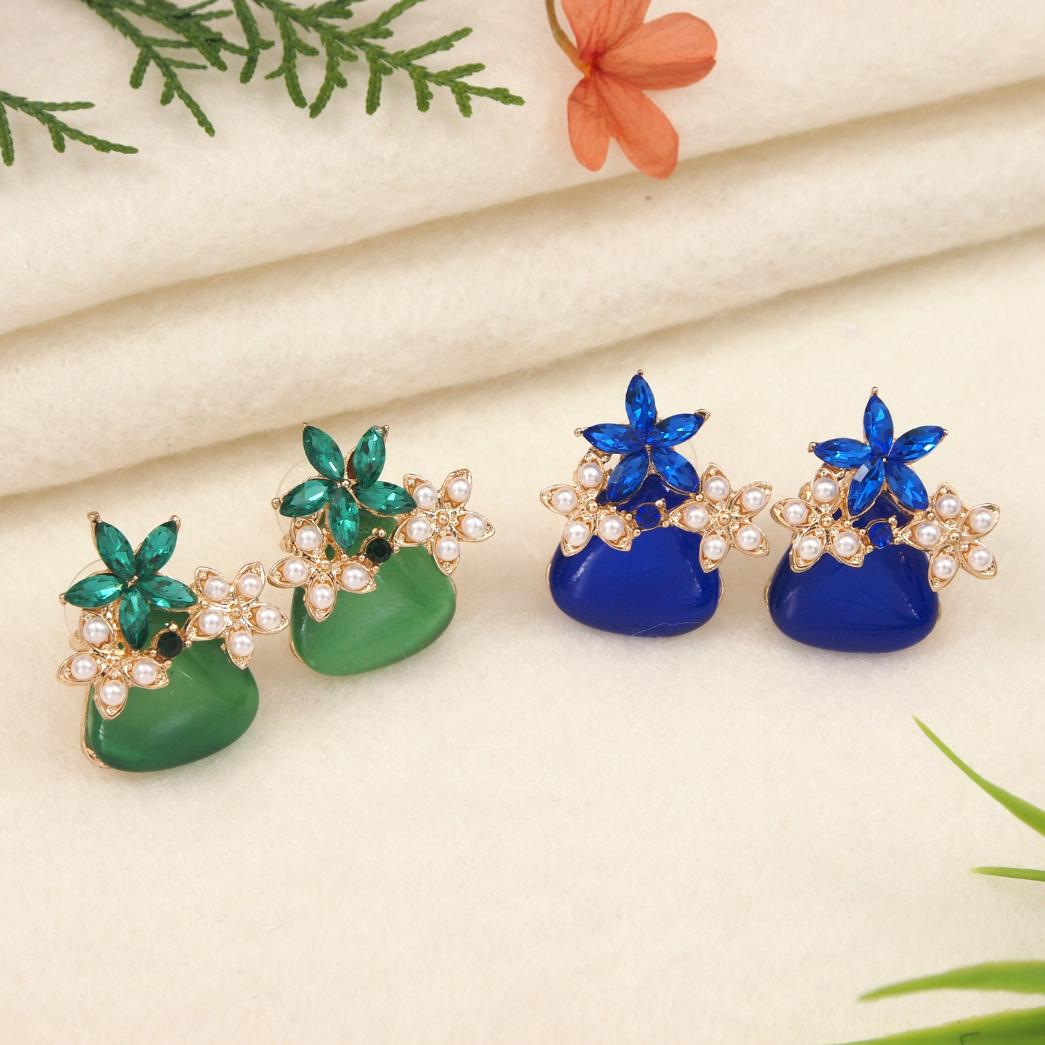 Gold Plated Western Earring ( pack of 6 )