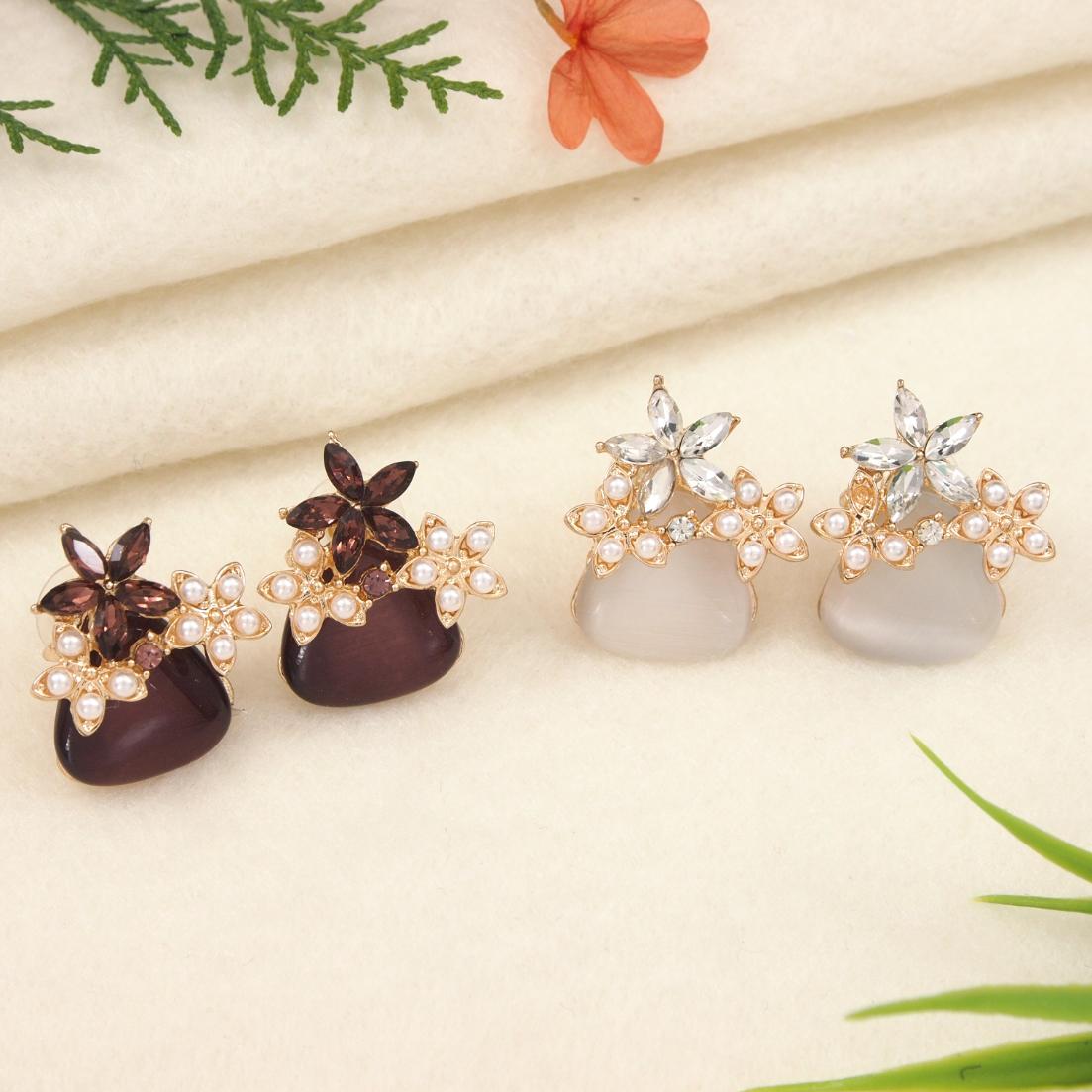 Gold Plated Western Earring ( pack of 6 )