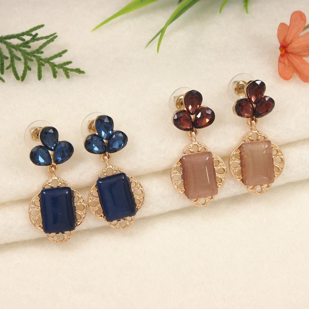 Gold Plated Western Earring ( pack of 6 )