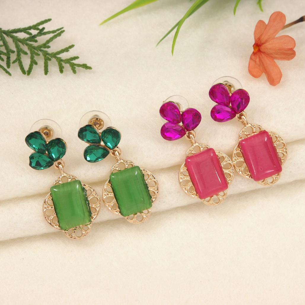 Gold Plated Western Earring ( pack of 6 )