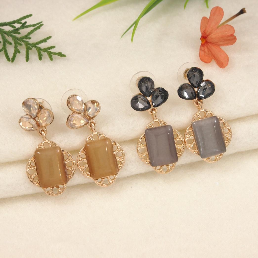 Gold Plated Western Earring ( pack of 6 )