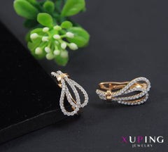 Gold Plated Interlinked Cubic Zicronia Xuping Earring- XPNGER 4507