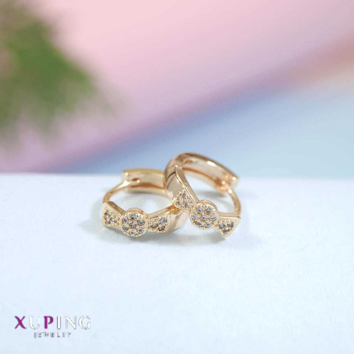 Gold Plated Xuping Hoops Earring