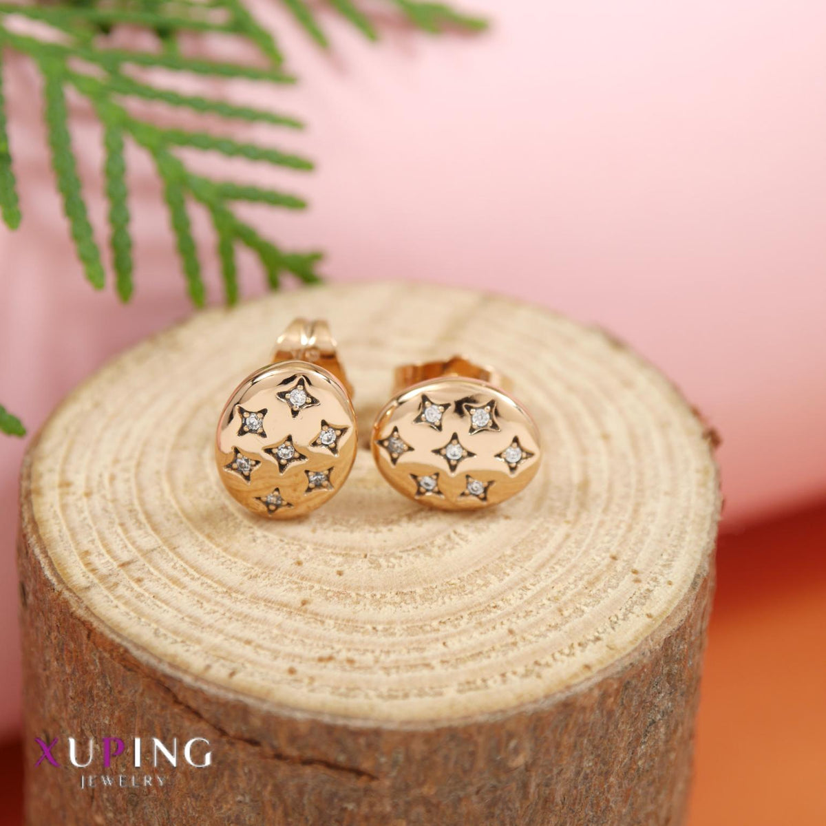 Gold Plated Xuping Hoops Earring