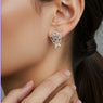 Korean Gold/Silver/Rosegold Plated Rose Shaped Stud Earring