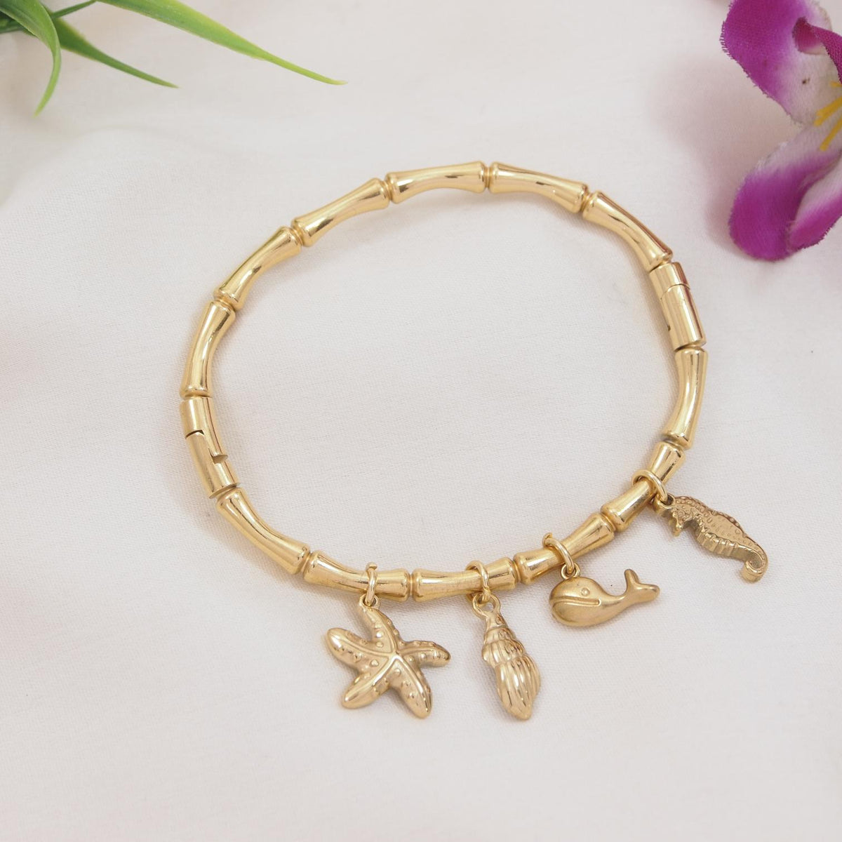 Stainless Steel Charm Bracelet