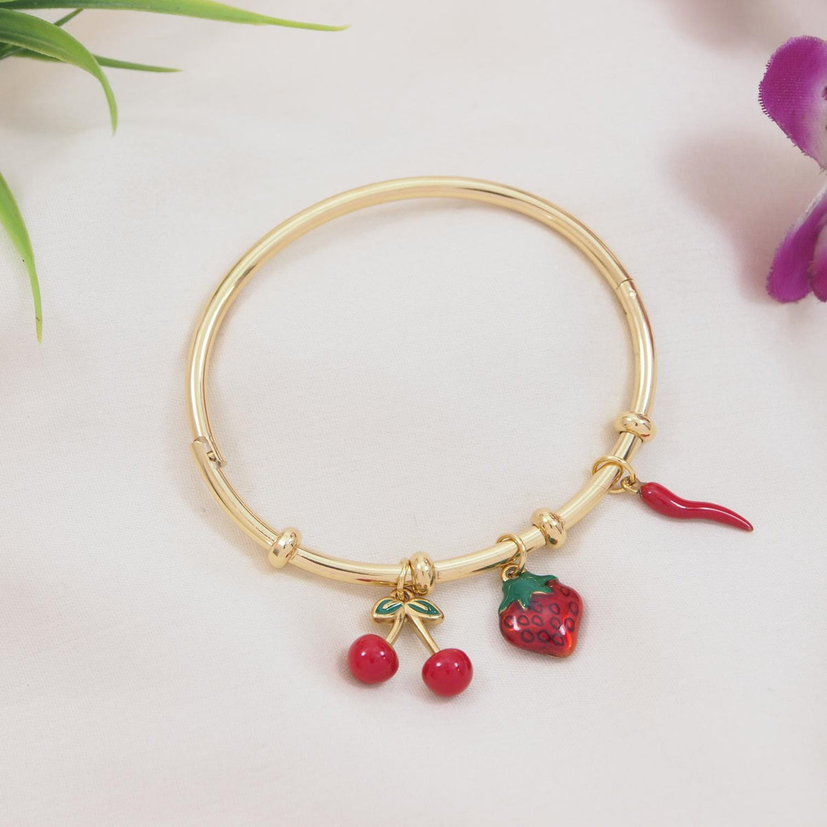 Stainless Steel Charm Bracelet