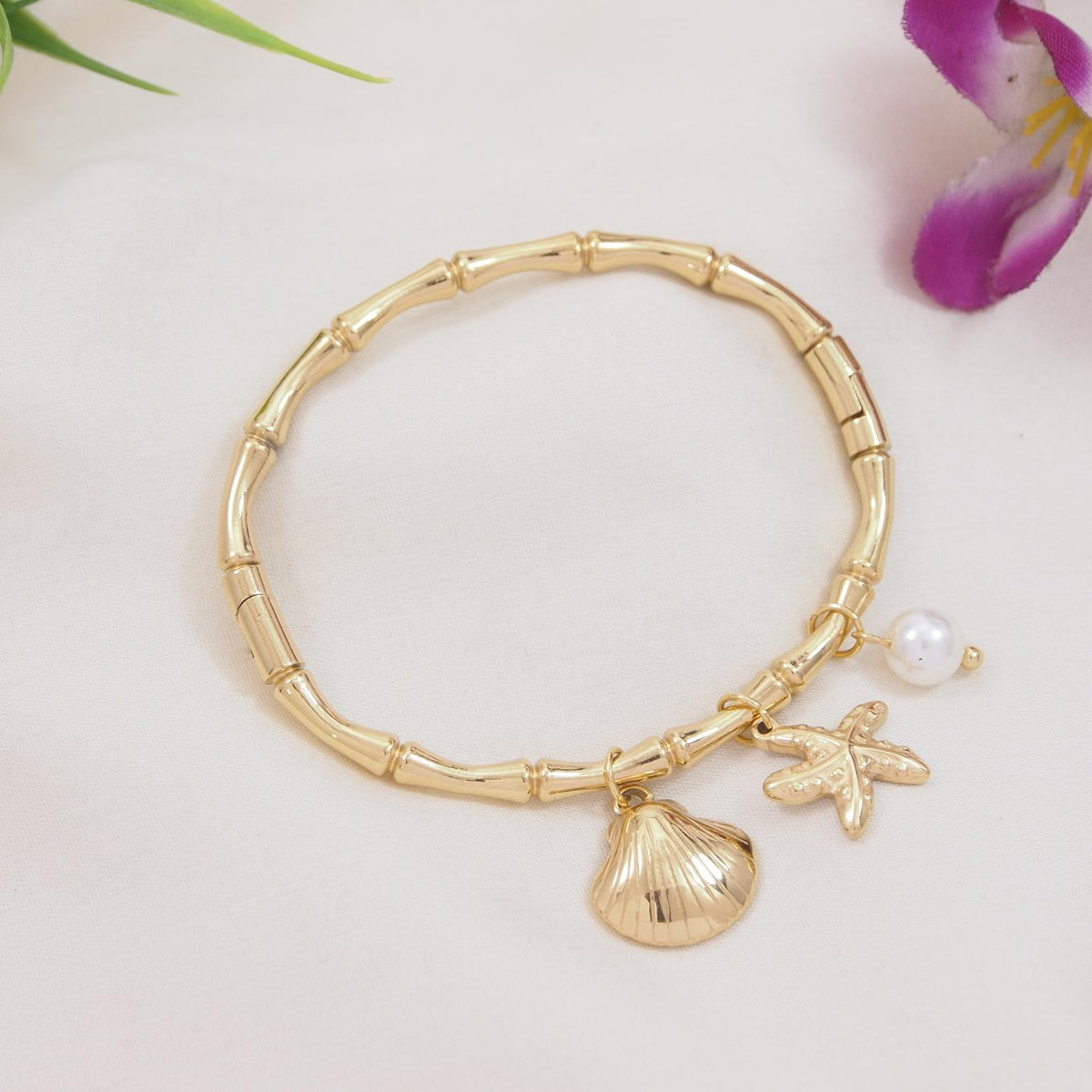 Stainless Steel Charm Bracelet