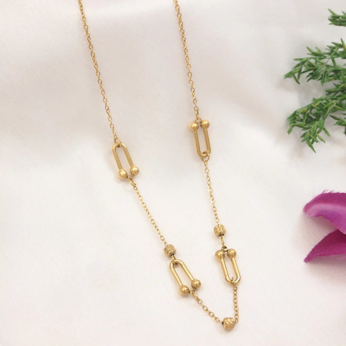 Stainless Steel  Necklace (Pack of 3)
