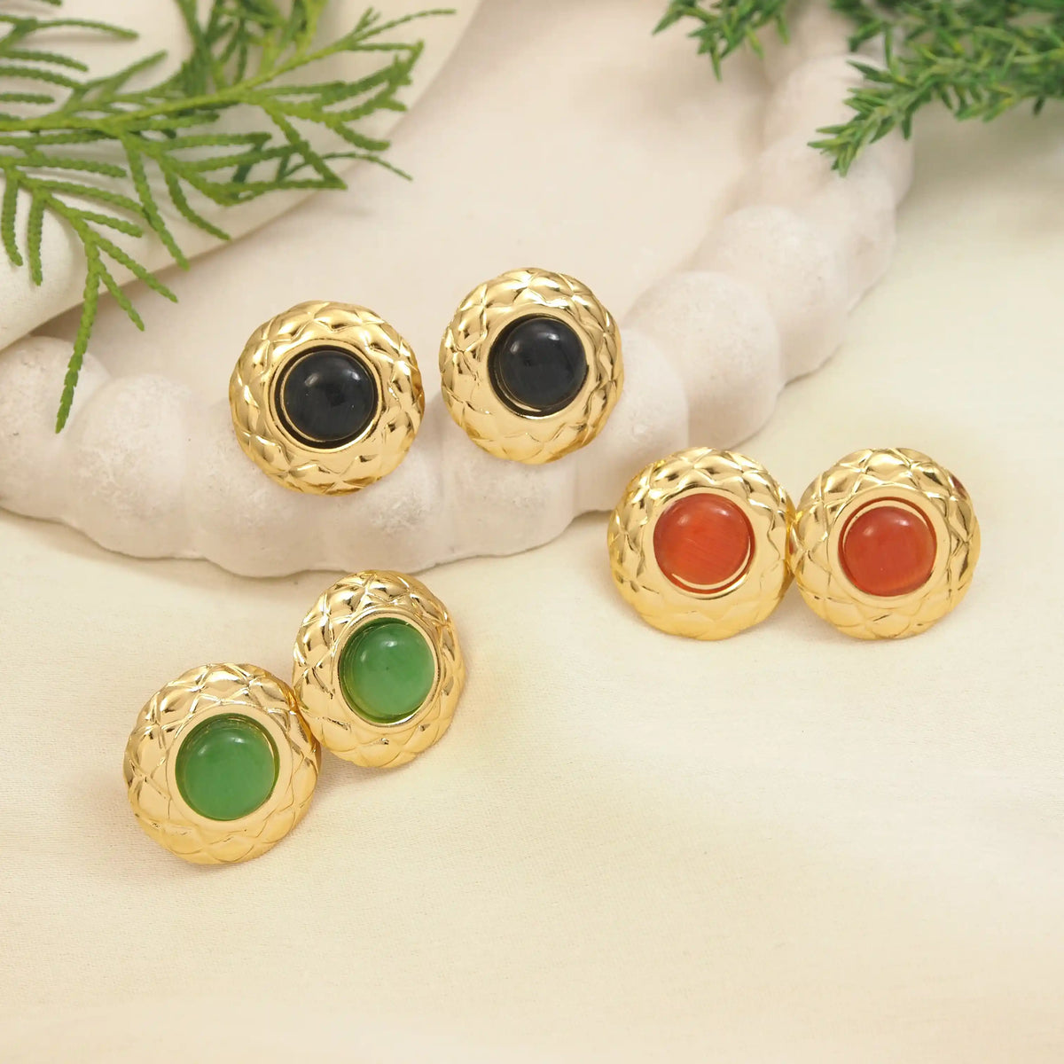 Colourful Western Stude Earring ( pack of 3 )